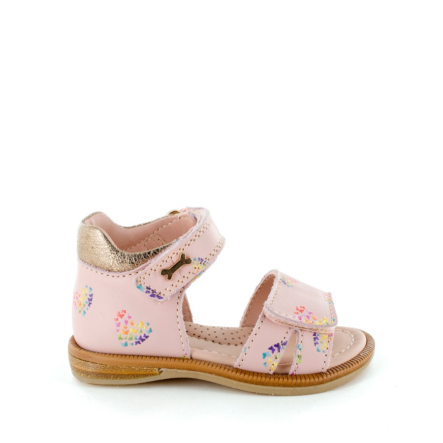 Girls STONES and BONES Sandals | Ziar Calf Old Rose - Stones And Bones