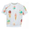 Girls STONES and BONES T-Shirts Short Sleeves | Venice - Ice Pattern White - Stones And Bones