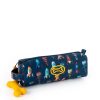 Boys STONES and BONES Pencil Cases | Oregon 2.0 - Space Invaders Indigo - Stones And Bones