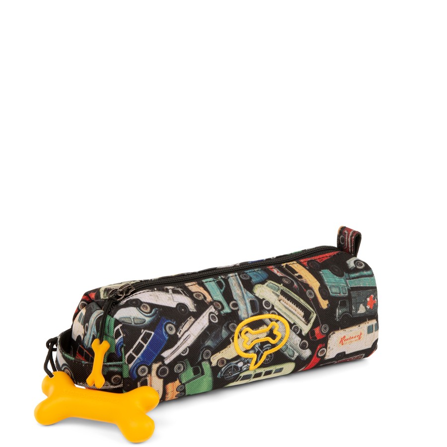 Boys STONES and BONES Pencil Cases | Oregon 2.0 - Junkyard Black - Stones And Bones