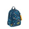 Boys STONES and BONES Toddler Backpacks | Laurel 2.0 - Space Invaders Indigo - Stones And Bones