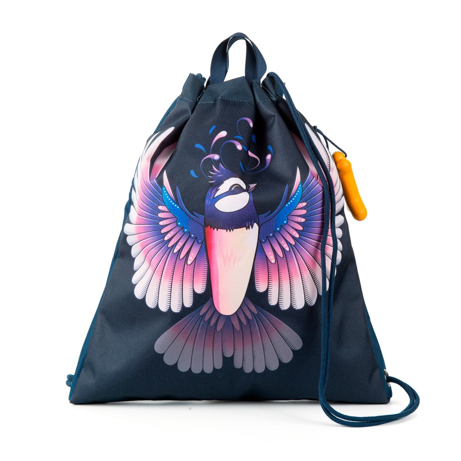 Girls STONES and BONES Gym Bags | Hazel 3.0 - Wings Indigo - Stones And Bones