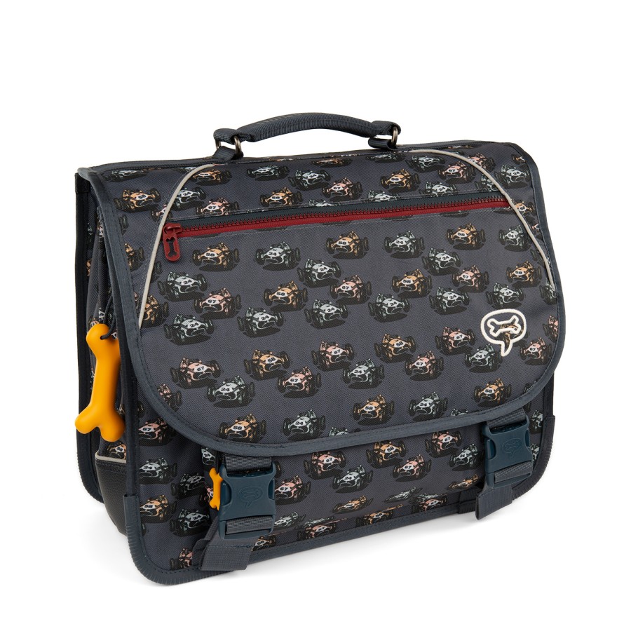 Boys STONES and BONES School Bags | Cedar - Comic Car Navy - Stones And Bones