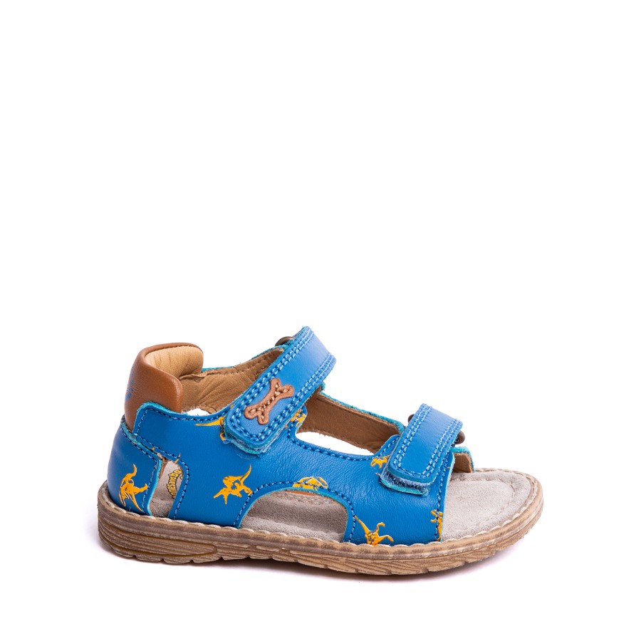 Boys STONES and BONES Sandals | Dent Calf L.Blue + Cuoio - Stones And Bones