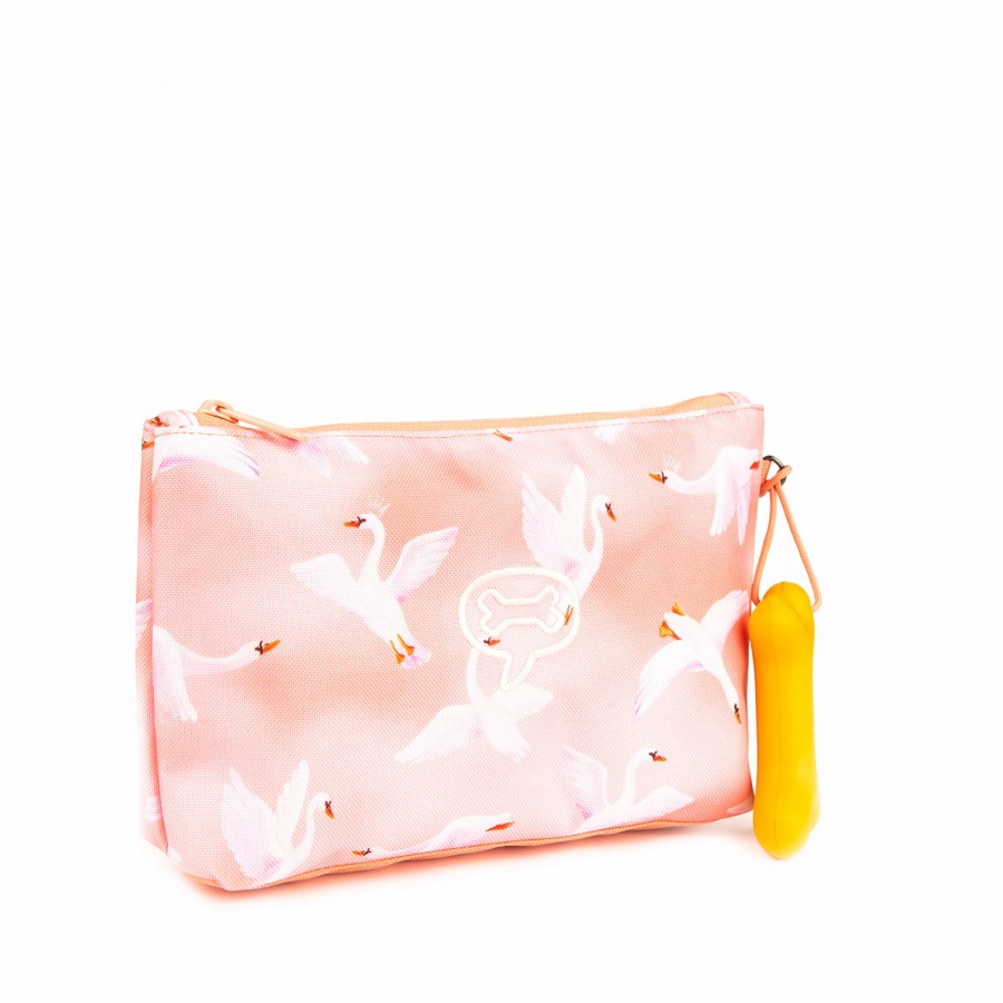 Girls STONES and BONES Pencil Cases | Bay - Swans Pink - Stones And Bones