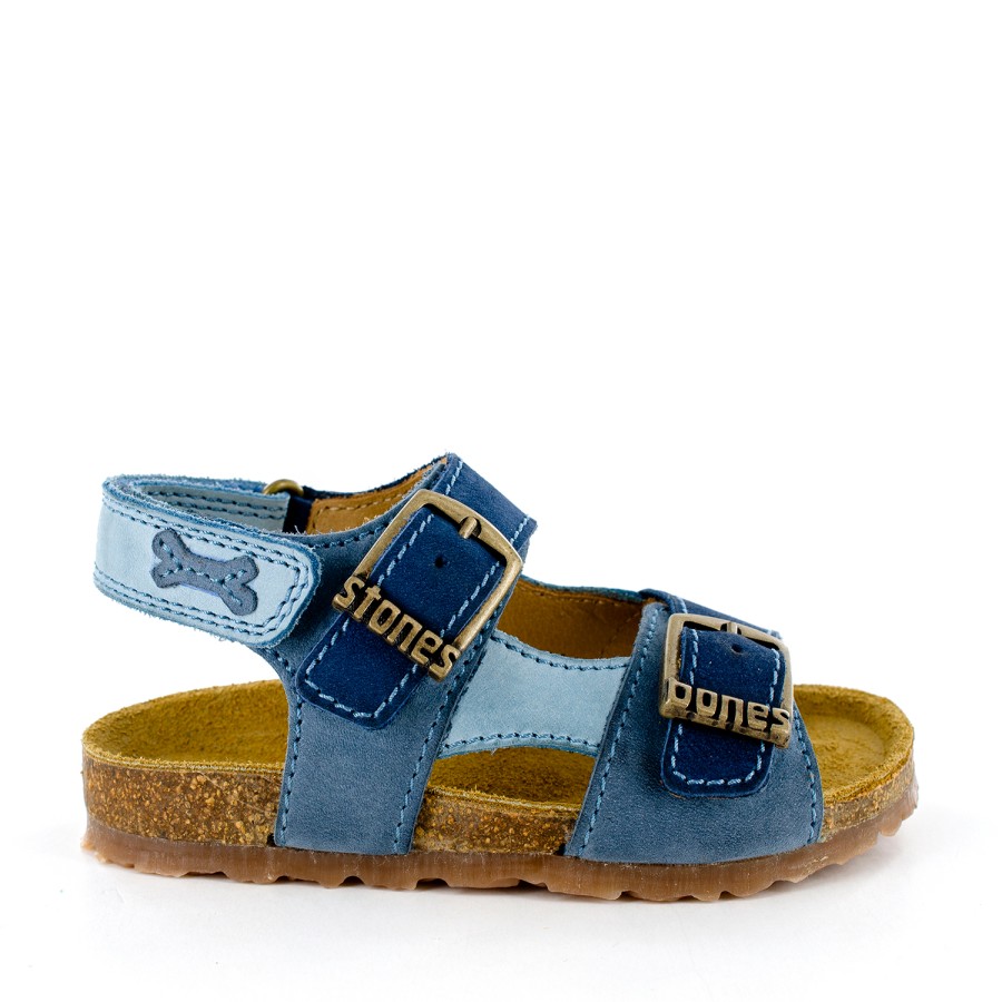 Boys STONES and BONES Sandals | Lopin Calf Navy + Denim - Stones And Bones