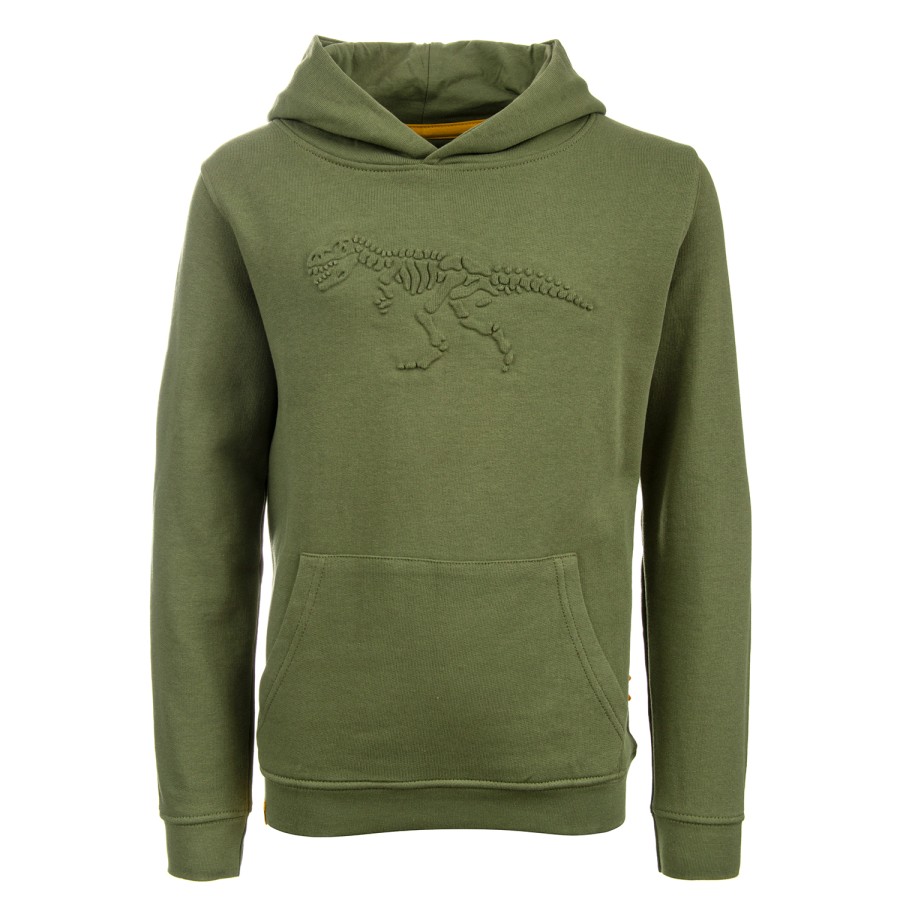 Boys STONES and BONES Hoodies | Florida - Embossed Rex Khaki - Stones And Bones