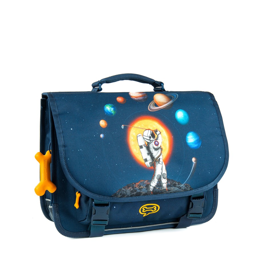 Boys STONES and BONES School Bags | Lily Pl - Planet Bogey Indigo - Stones And Bones