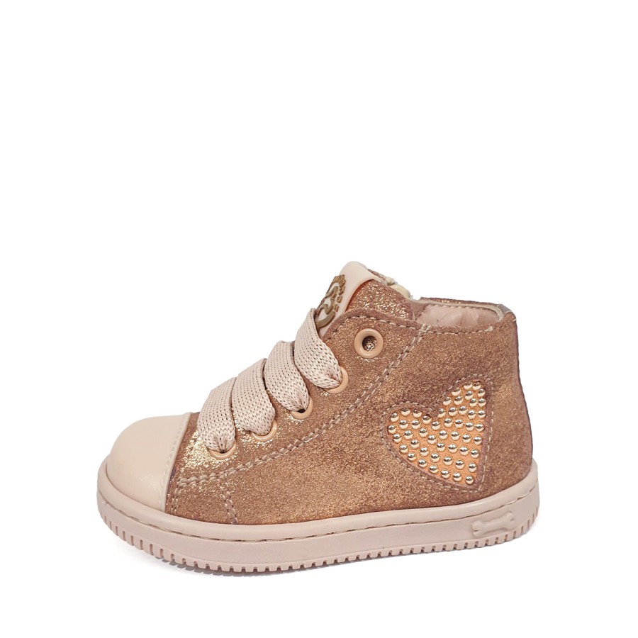 Girls STONES and BONES Mid Shoes | Elda Metal Salmon - Stones And Bones