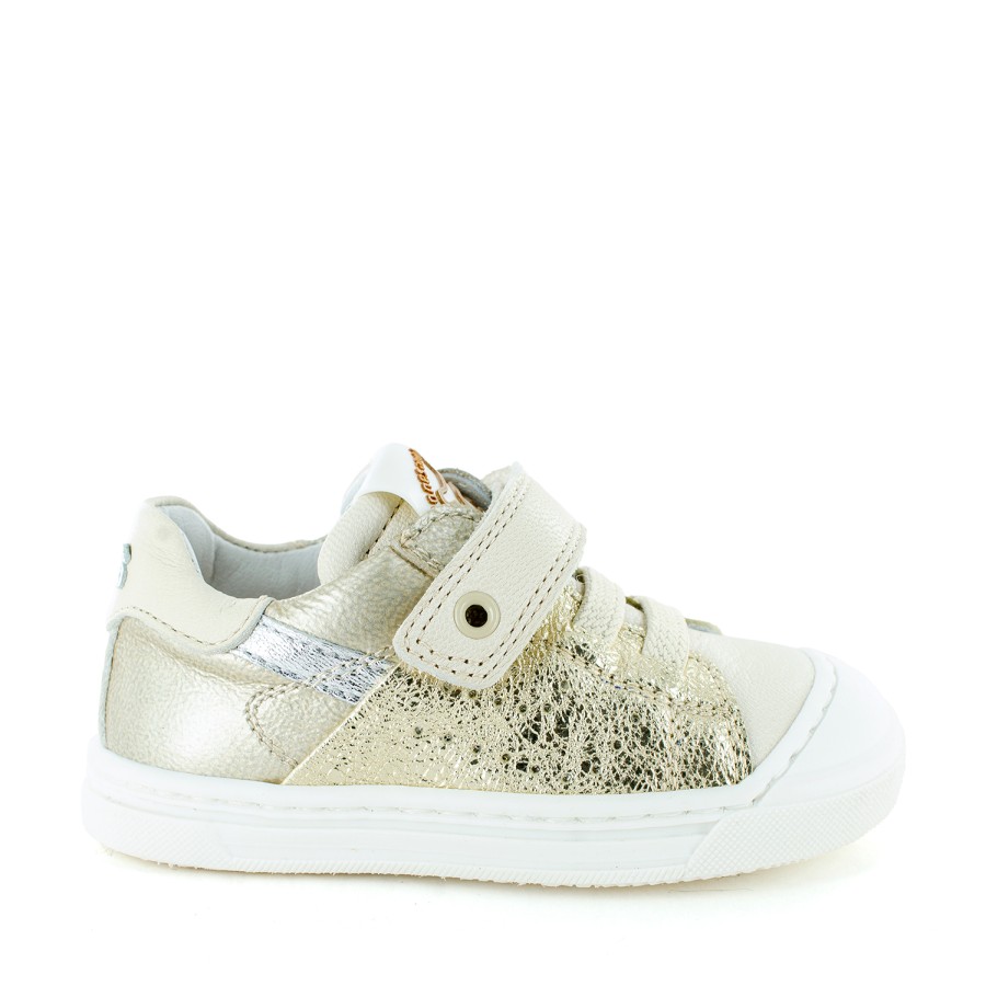 Girls STONES and BONES Low Shoes | Masp Vit - Metal Platin - Stones And Bones