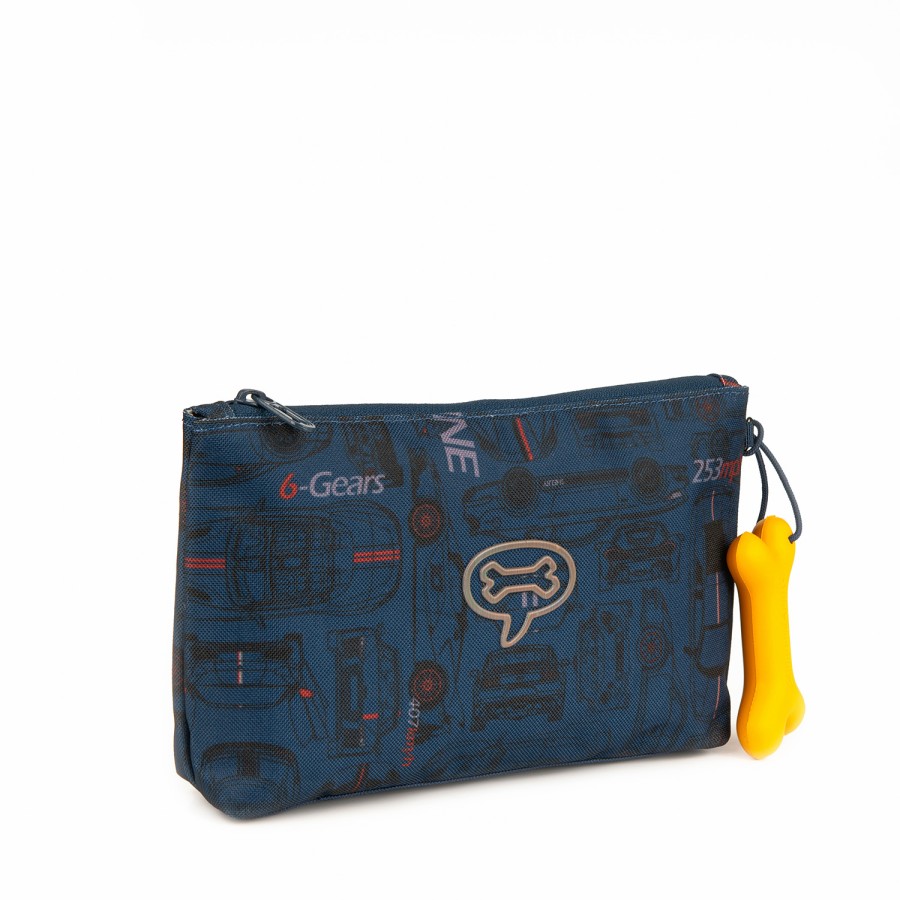 Boys STONES and BONES Pencil Cases | Bay - Blueprints Indigo - Stones And Bones