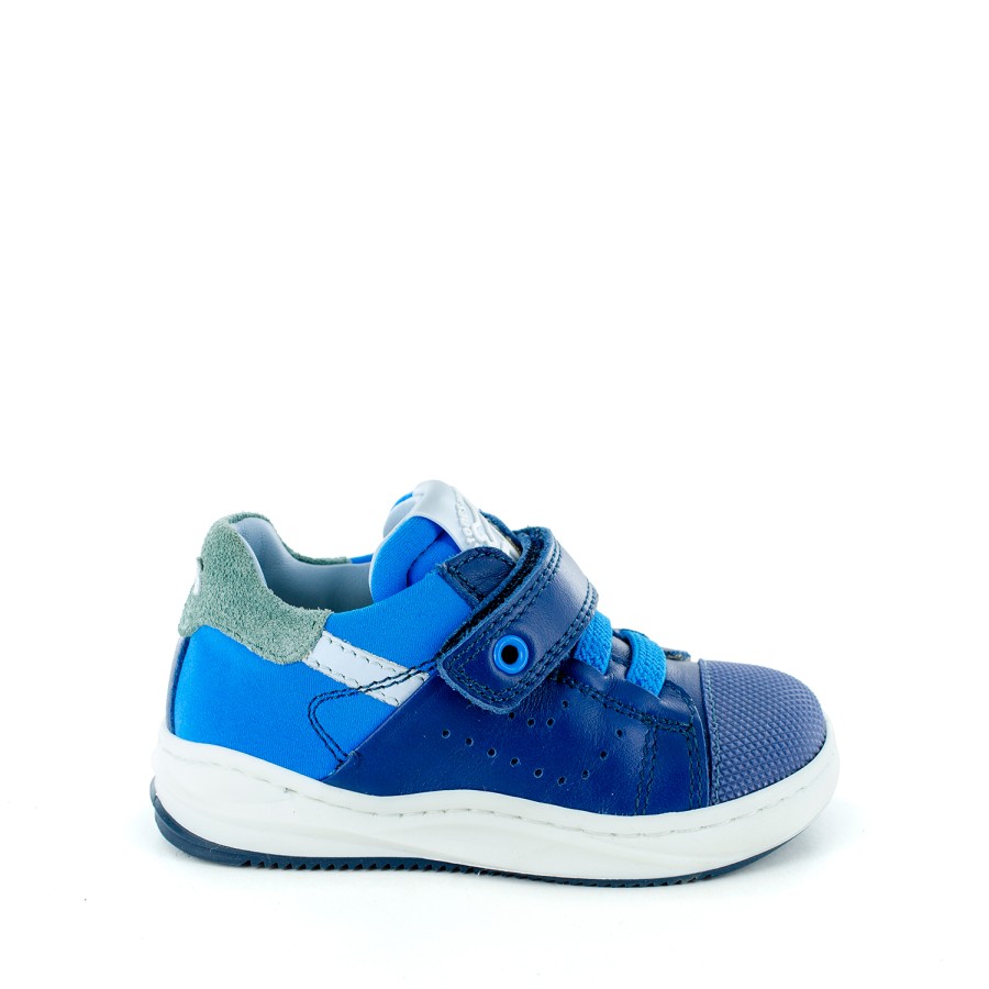 Boys STONES and BONES Low Shoes | Almo Calf Ocean + Sky - Stones And Bones