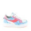 Girls STONES and BONES Low Shoes | Revin Calf Ice-Blue + Coral Fluo - Stones And Bones