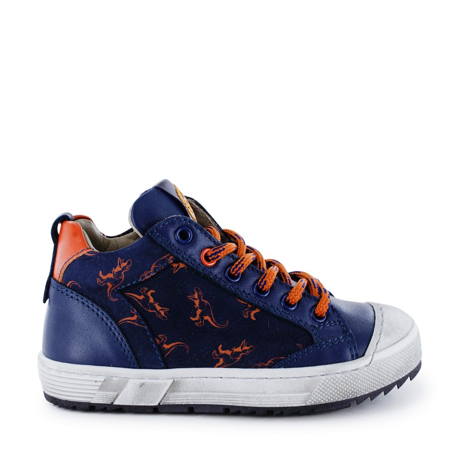 Boys STONES and BONES Mid Shoes | Dalos Calf Navy - Stones And Bones