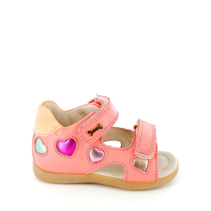 Girls STONES and BONES Sandals | Tany Calf Salmon - Stones And Bones