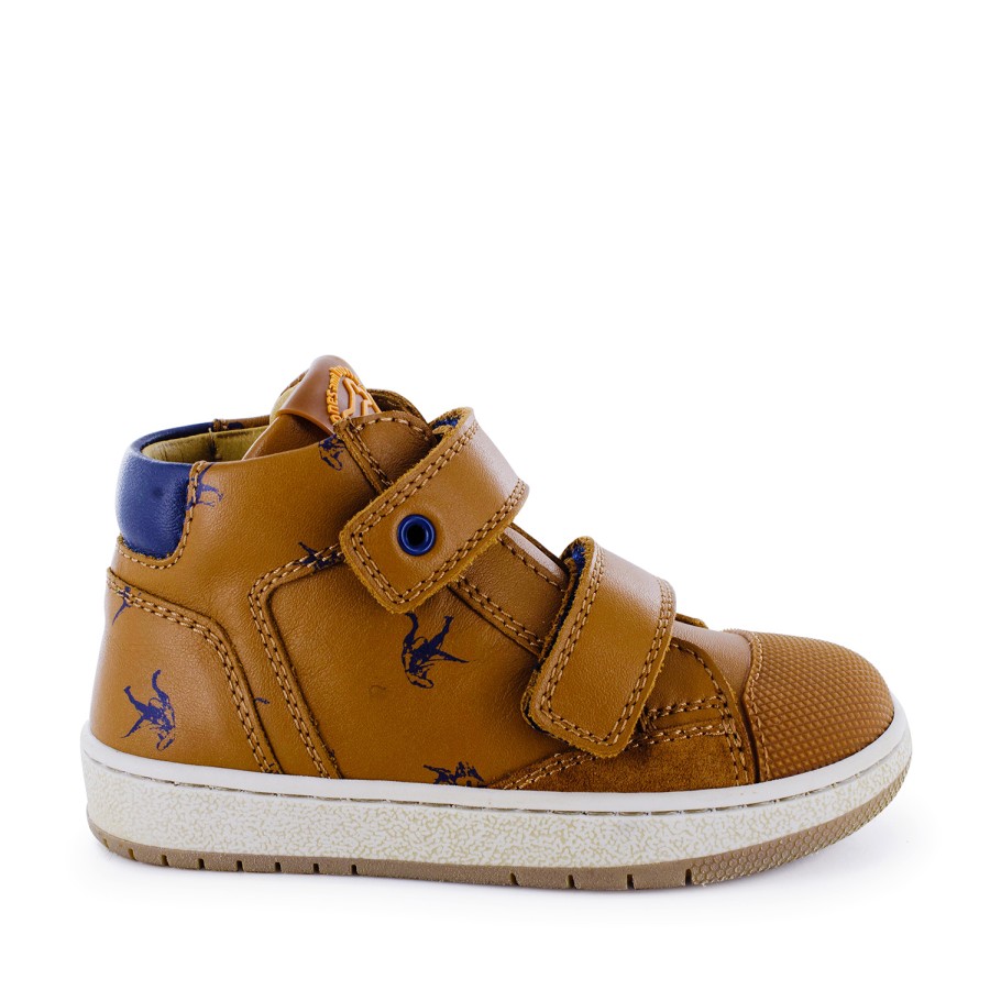 Boys STONES and BONES Mid Shoes | Lomat Calf Cuoio + Navy - Stones And Bones