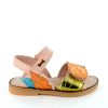 Girls STONES and BONES Sandals | Leafy Vit - Metal Salmon + Ocre - Stones And Bones