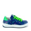 Boys STONES and BONES Low Shoes | Norie Calf Ocean + Green Fluo - Stones And Bones