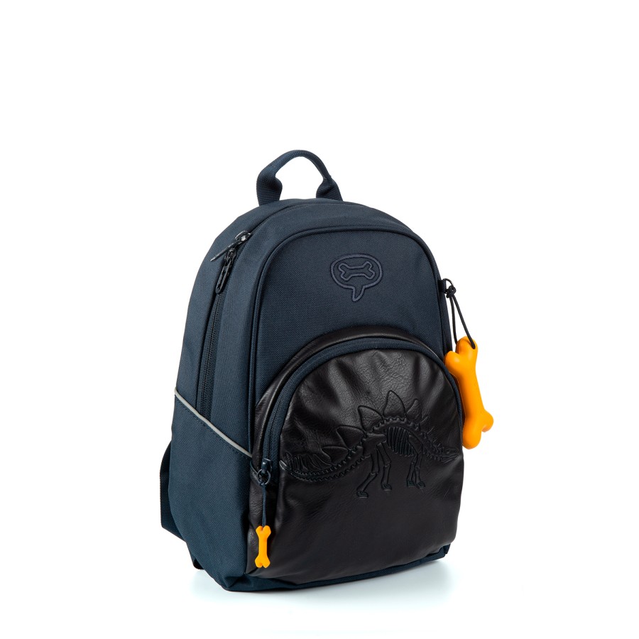 Boys STONES and BONES Toddler Backpacks | Laurel 2.0 - Stegosaur Navy - Stones And Bones