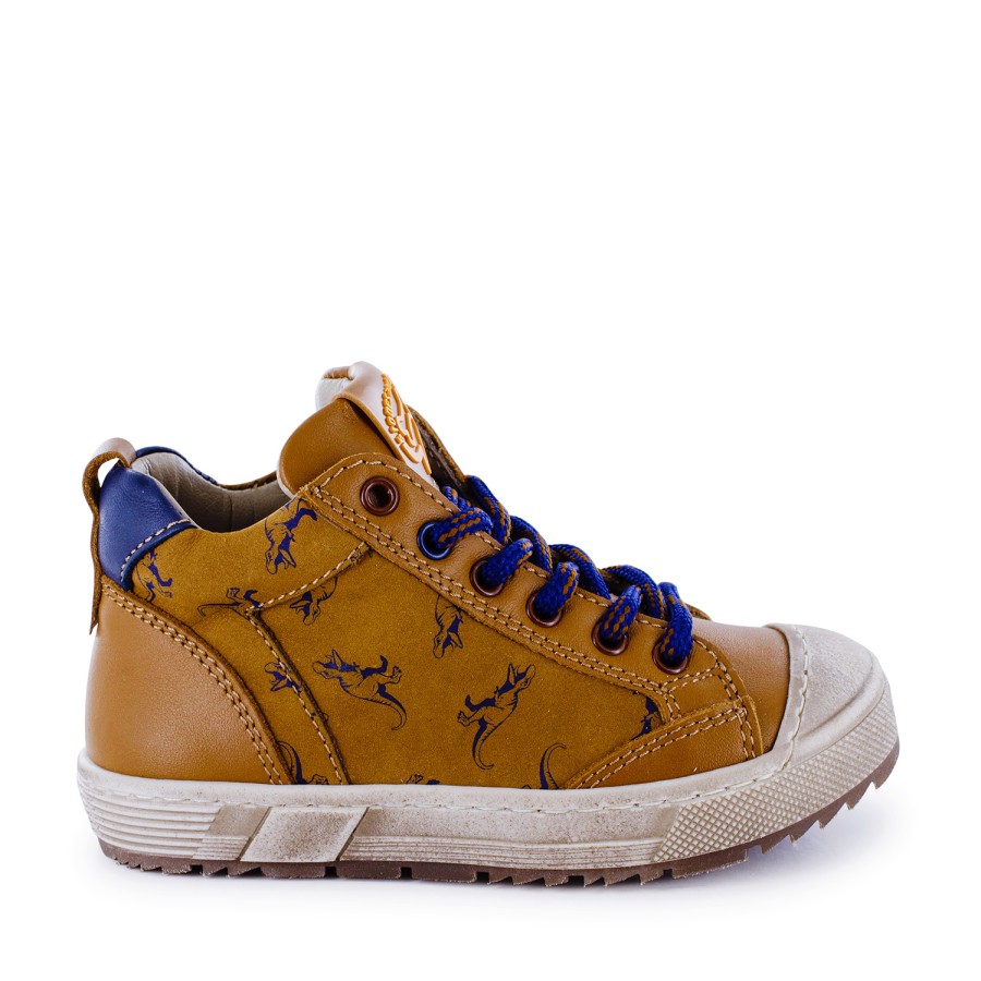 Boys STONES and BONES Mid Shoes | Dalos Calf Cuoio - Stones And Bones