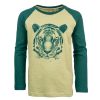 Boys STONES and BONES T-Shirts With Long Sleeves | Harvest - Tiger Olive + Green - Stones And Bones