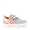 Girls STONES and BONES Low Shoes | Meena Calf - Glitter Salmon + Ice-Blue - Stones And Bones