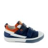 Boys STONES and BONES Low Shoes | Rodge Calf Navy + Brick - Stones And Bones