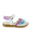 Girls STONES and BONES Sandals | Zonat Metal - Calf White - Stones And Bones