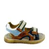 Boys STONES and BONES Sandals | Rolet Vit Navy + Cognac - Stones And Bones