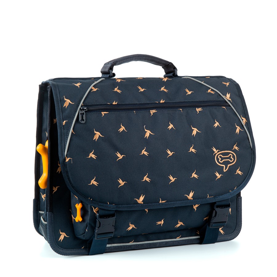 Girls STONES and BONES School Bags | Cedar - Hummingbirds Navy - Stones And Bones