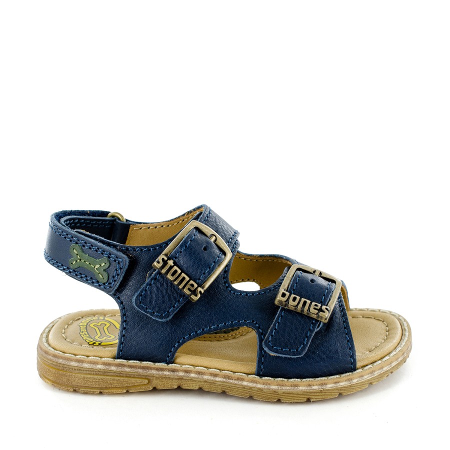 Boys STONES and BONES Sandals | Dardo Calf Navy - Stones And Bones