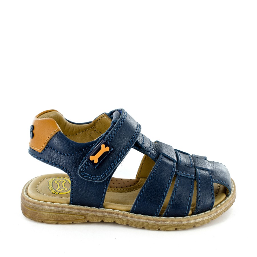 Boys STONES and BONES Sandals | Dello Calf Navy - Stones And Bones