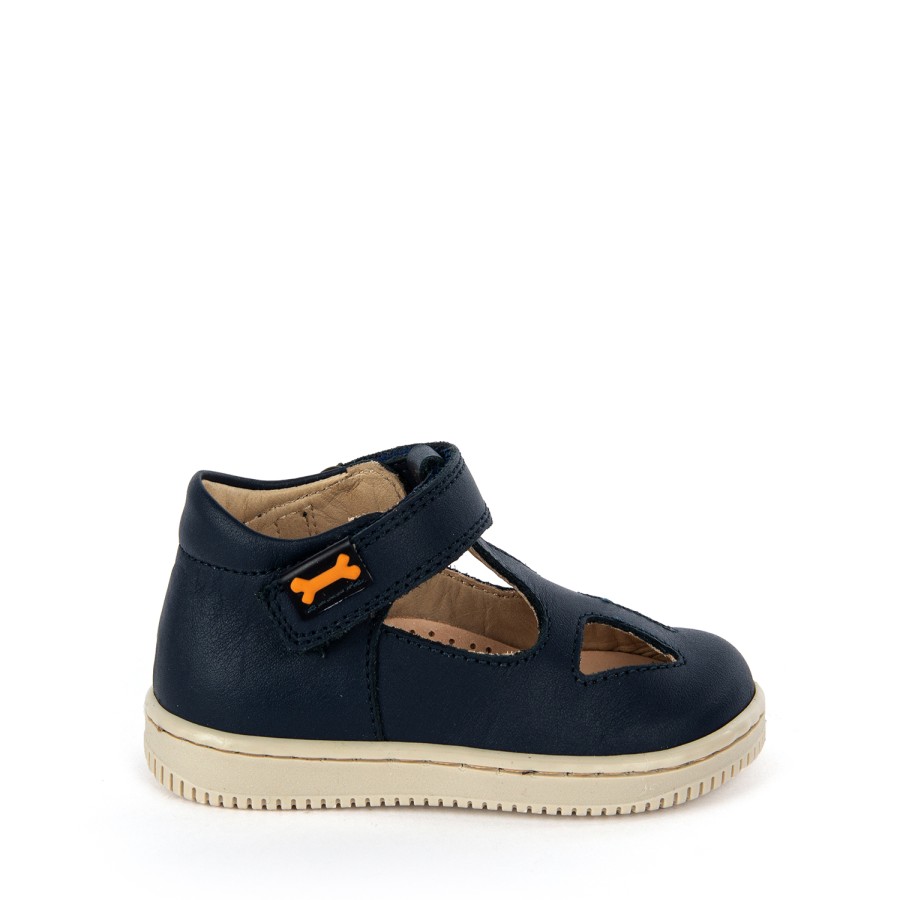 Girls STONES and BONES Mid Shoes | Bin Calf Navy - Stones And Bones