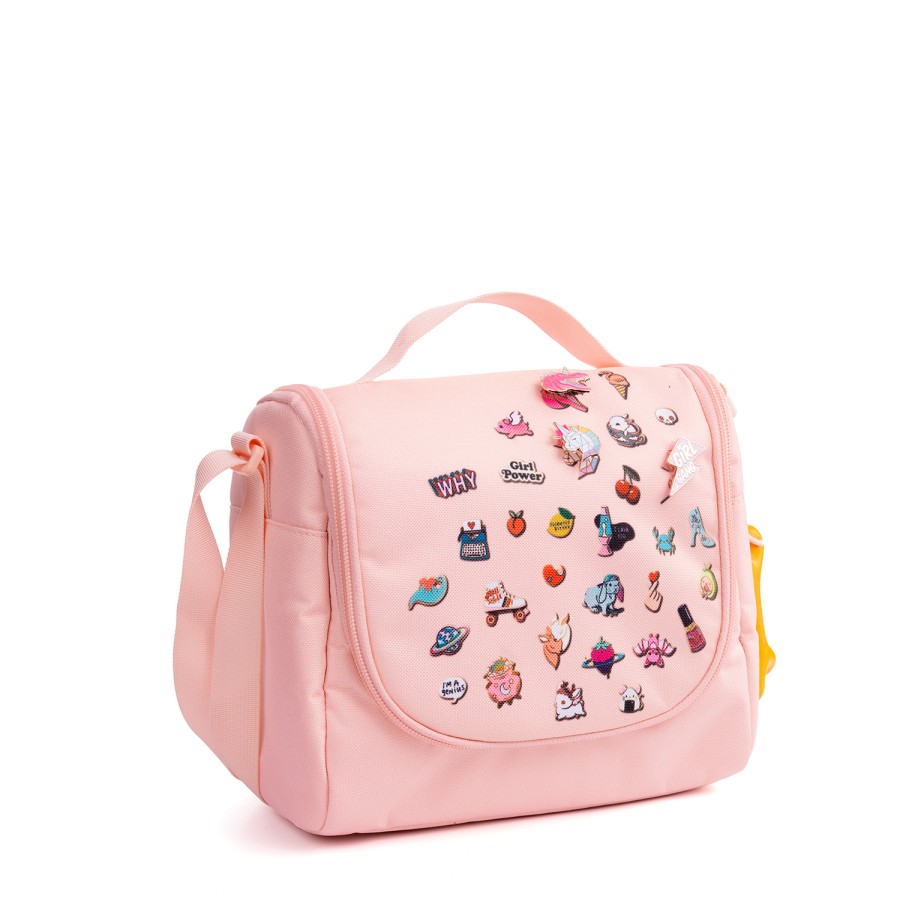 Girls STONES and BONES Lunch Bags | Bobo Pl - Pins Pink - Stones And Bones