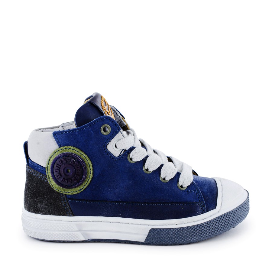 Boys STONES and BONES Sneakers | Romis Calf Navy + Off White - Stones And Bones