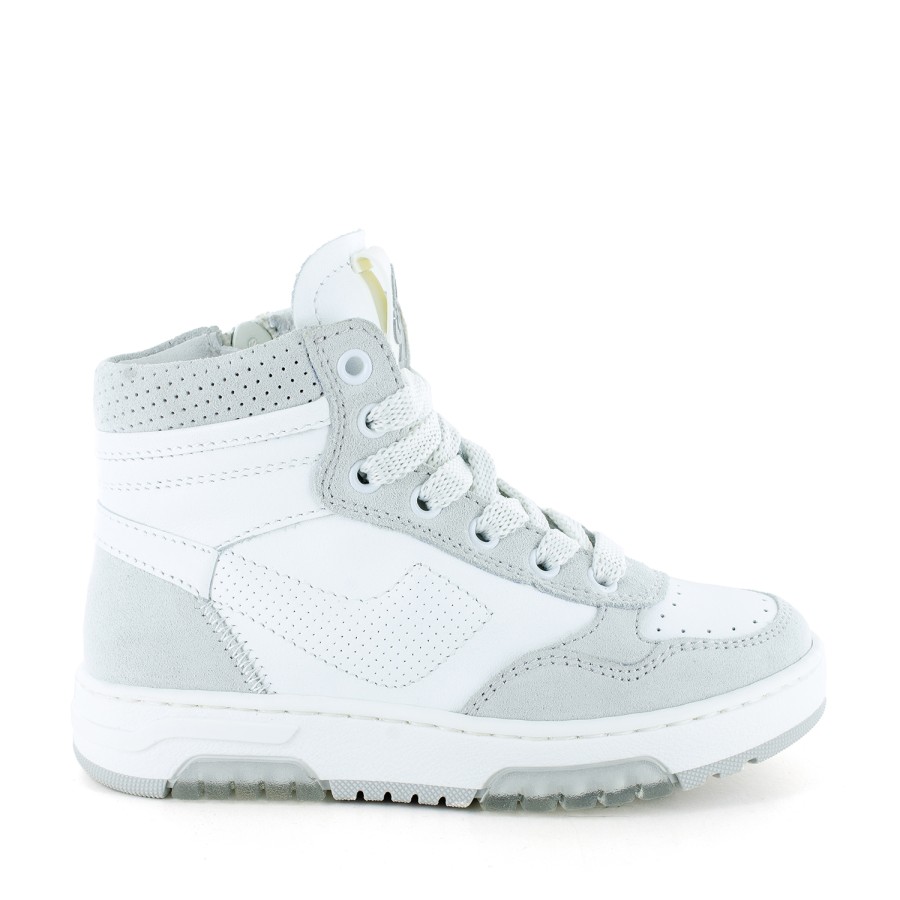 Girls STONES and BONES Mid Shoes | Ricet Crs - Calf Off White - Stones And Bones