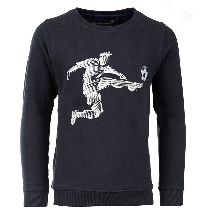 Boys STONES and BONES Sweaters No Hood | Impress - The Player Navy - Stones And Bones