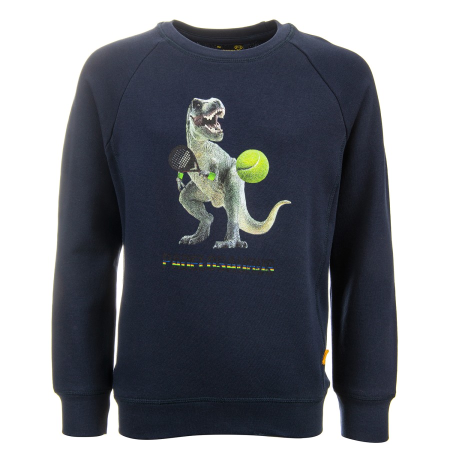 Boys STONES and BONES Sweaters No Hood | Elliott - Padelosaurus Navy - Stones And Bones