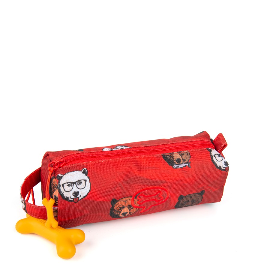 Boys STONES and BONES Pencil Cases | Oregon 2.0 - Bears Red - Stones And Bones