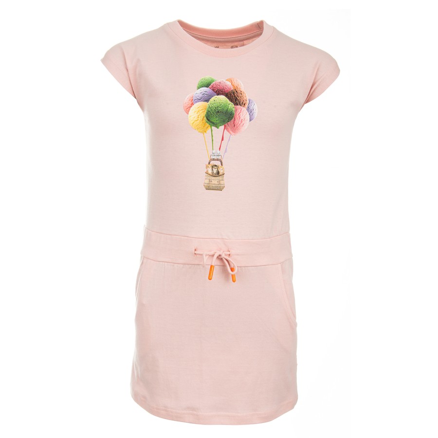 Girls STONES and BONES Dresses Short Sleeves | Pearley - Cold Air Pink - Stones And Bones