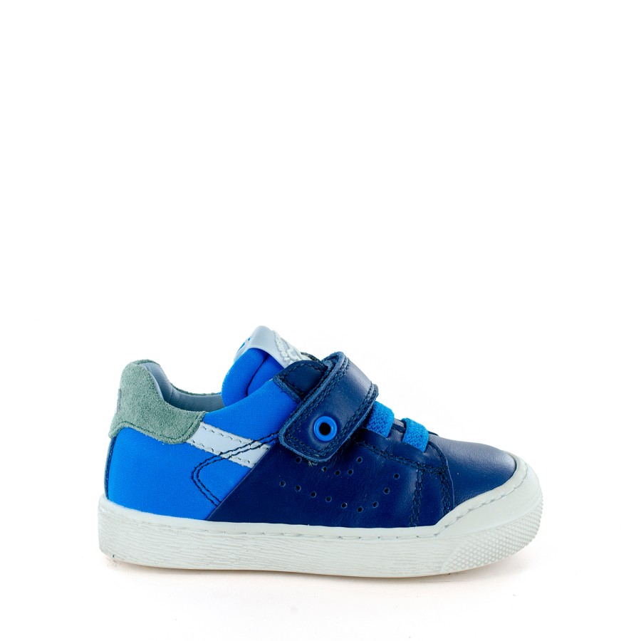 Boys STONES and BONES Low Shoes | Asto Calf Ocean + Sky - Stones And Bones