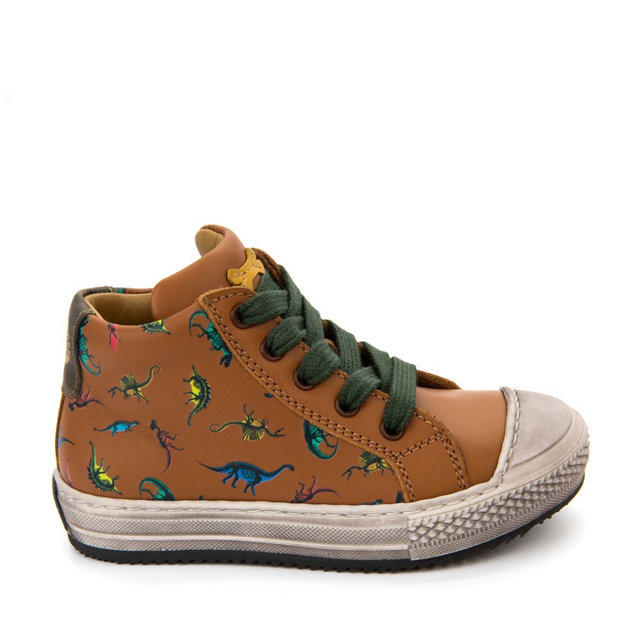 Boys STONES and BONES Mid Shoes | Vome Calf Cuoio - Stones And Bones