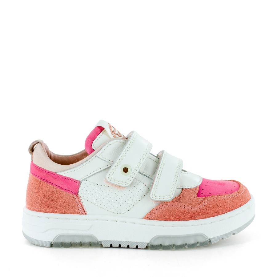 Girls STONES and BONES Low Shoes | Romit Crs - Calf Pink + Fuchsia - Stones And Bones