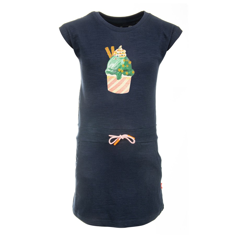 Girls STONES and BONES Dresses Short Sleeves | Pearley - Sundae Ice Navy - Stones And Bones