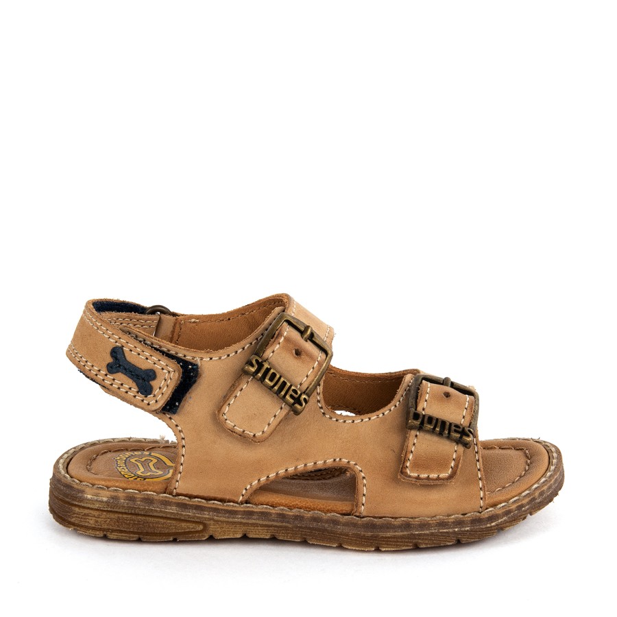 Boys STONES and BONES Sandals | Dardo Nab Sand + Navy - Stones And Bones