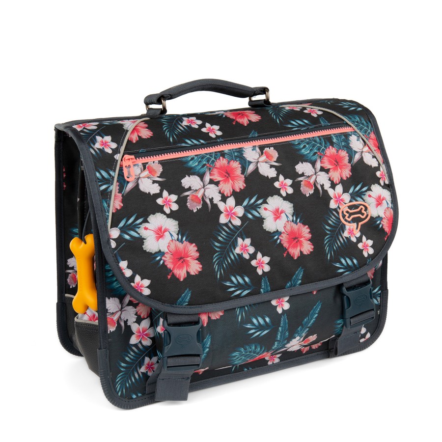 Girls STONES and BONES School Bags | Cedar - Flowers Navy - Stones And Bones