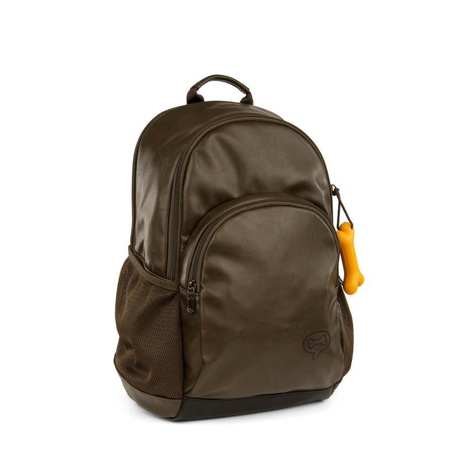 Boys STONES and BONES Backpacks | London - Leatherette Mud - Stones And Bones