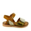 Girls STONES and BONES Sandals | Leafy Calf - Metal Cognac - Stones And Bones