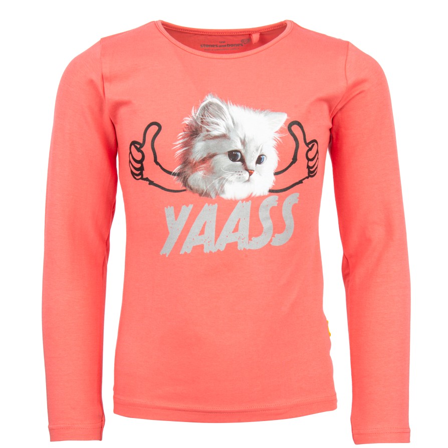 Girls STONES and BONES T-Shirts With Long Sleeves | Blissed - Yaass Rose - Stones And Bones