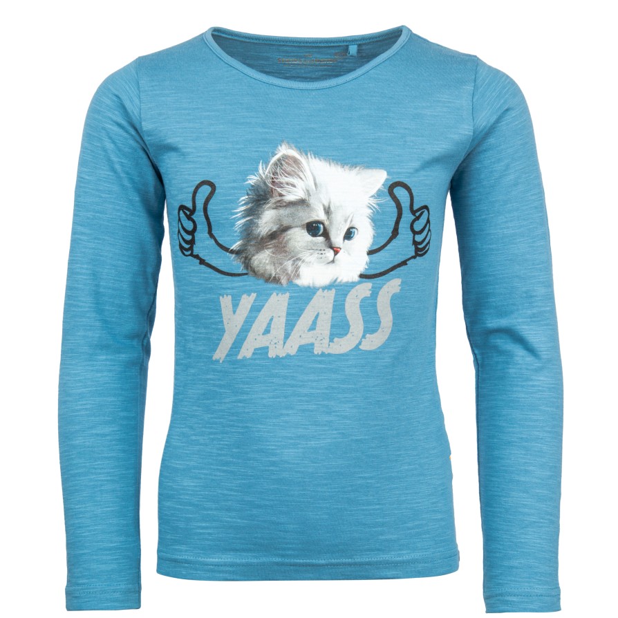 Girls STONES and BONES T-Shirts With Long Sleeves | Blissed - Yaass Sky - Stones And Bones